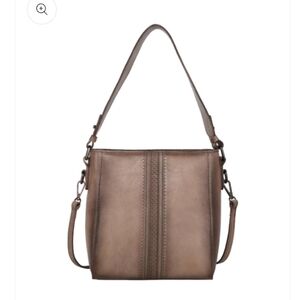 Montana West Hand Paint Hobo Satchel Crossbody Leather